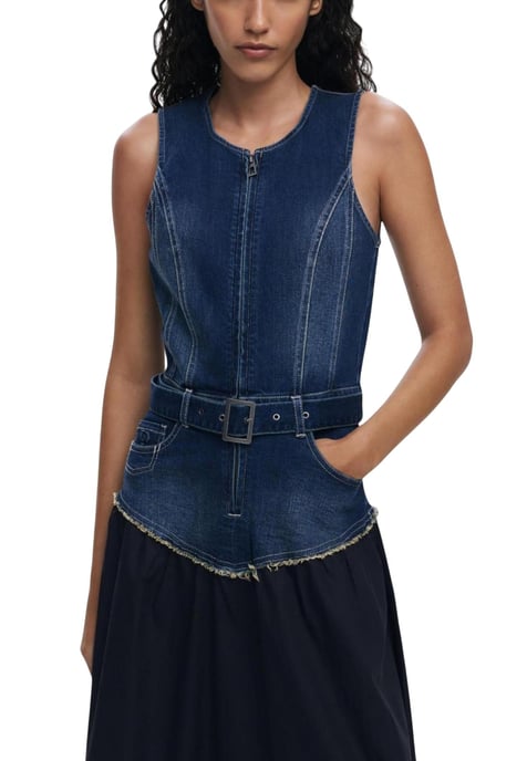 Denim Midi-Kleid - Image 2