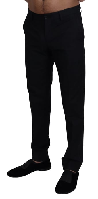 Klassische Passform Hose Schwarz - Image 2