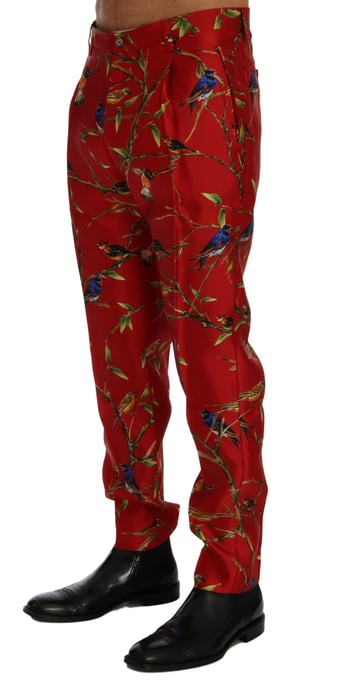 Vogelprint Seidenhose - Image 2
