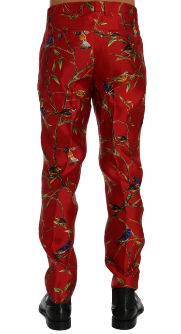 Vogelprint Seidenhose - Image 3