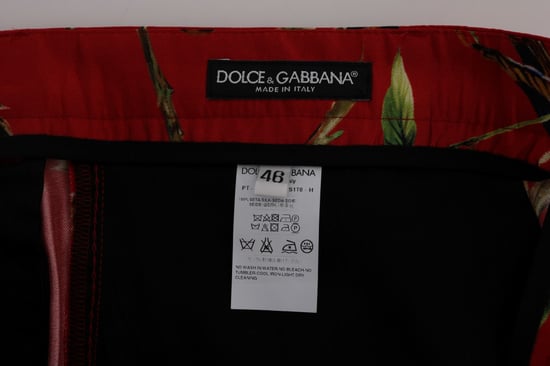 Vogelprint Seidenhose - Image 6