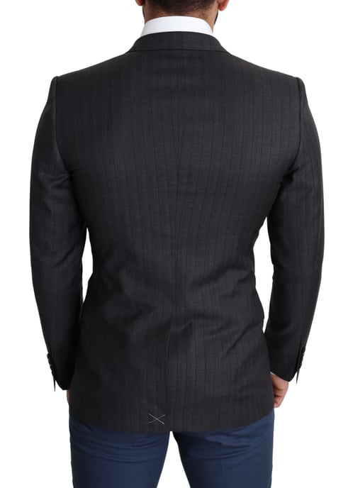 Klassisches Slim Fit Nadelstreifen-Blazer Jkt2774 - Image 2