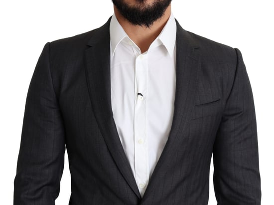 Klassisches Slim Fit Nadelstreifen-Blazer Jkt2774 - Image 3