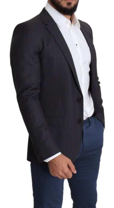Klassisches Slim Fit Nadelstreifen-Blazer Jkt2774 - Image 5