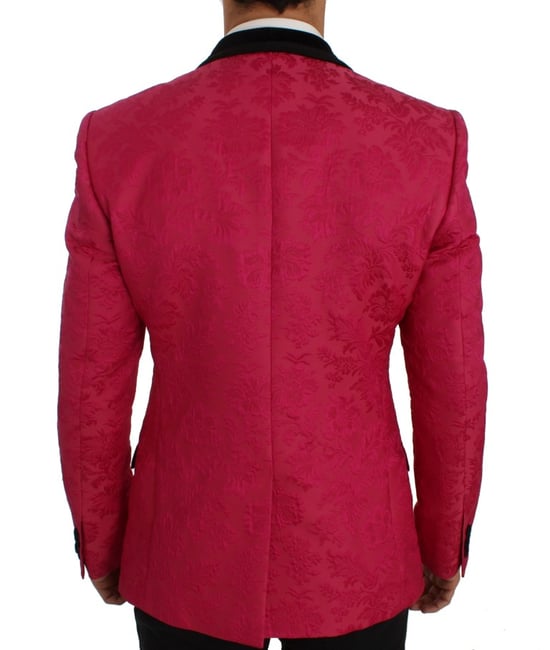 Blumenbrokat-Blazer mit Schalkragen - Image 3
