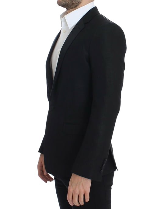 Klassischer Schnitt Blazer Schwarz - Image 2
