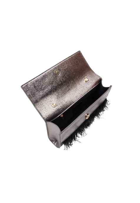 Faina Clutch/Abendtasche Damen Grau Metallic - Image 3