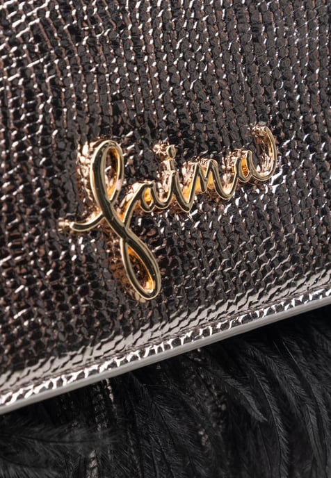 Faina Clutch/Abendtasche Damen Grau Metallic - Image 5