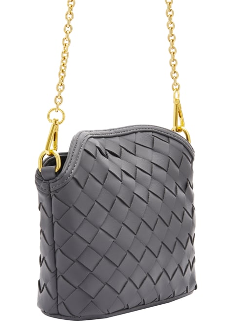 usha Schultertaschen Damen Grau-Blau - Image 4