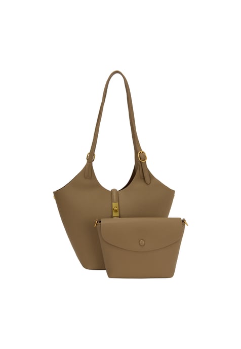 FELIPA 2-IN-1-Tragetaschen-Set 2-IN-1-Tragetaschen-Set Frauen Helles Khaki - Image 1