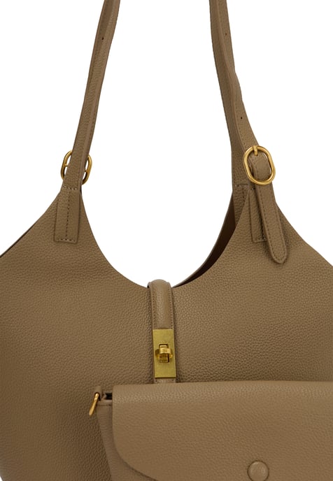 FELIPA 2-IN-1-Tragetaschen-Set 2-IN-1-Tragetaschen-Set Frauen Helles Khaki - Image 4
