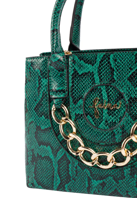 Faina Henkeltasche Damen Grün Schwarz - Image 5