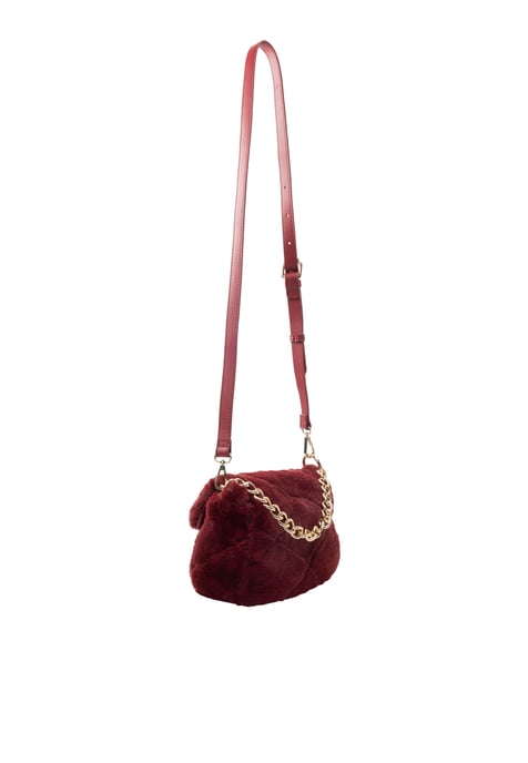 Faina Schultertasche aus Kunstfell Damen weinrot - Image 4