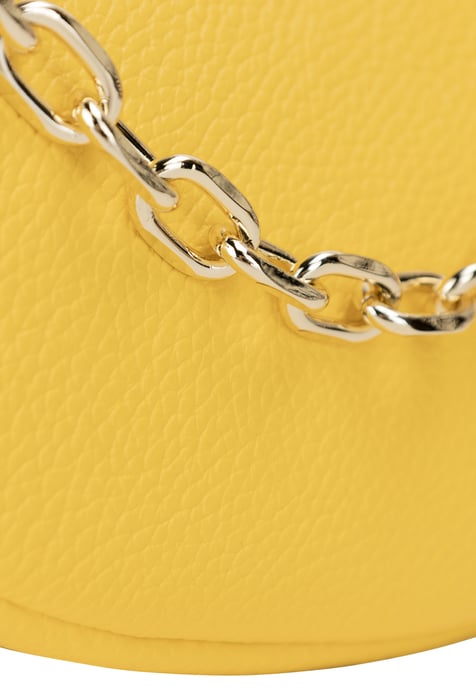 FELIPA Schultertasche aus Leder Damen Dunkle Zitrone - Image 4