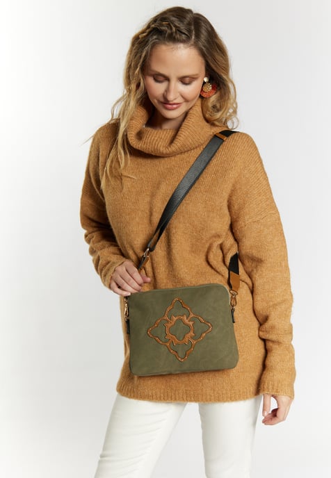 usha Umhängetasche Damen oliv - Image 3