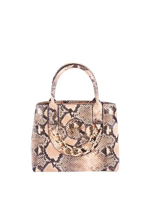 Faina Henkeltasche Damen Kamel Schwarz - Image 1
