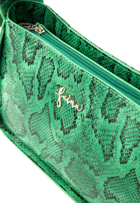 Faina Schultertasche Damen grün - Image 5
