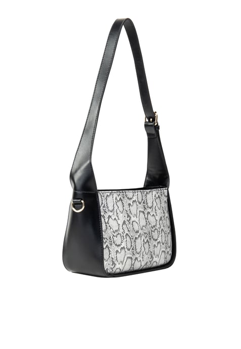 Faina Schultertasche Damen weiss schwarz - Image 2