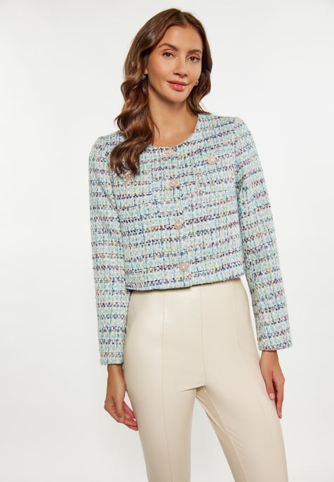 Faina Kurzblazer Damen Blau Mehrfarbig - Image 3