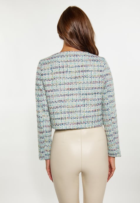 Faina Kurzblazer Damen Blau Mehrfarbig - Image 4