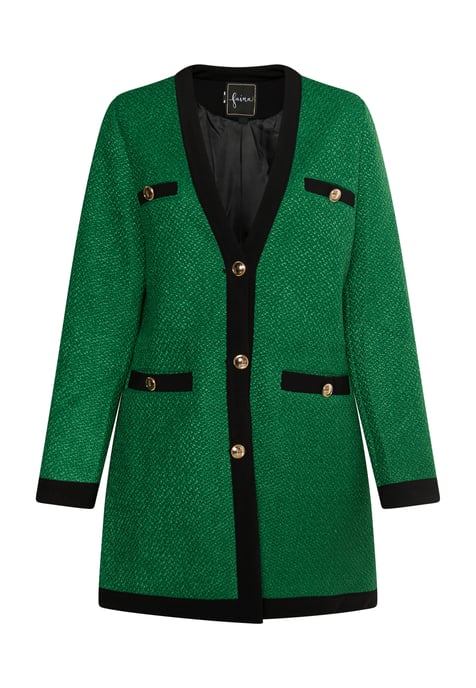 Faina Bouclé-Blazer Damen grün - Image 1