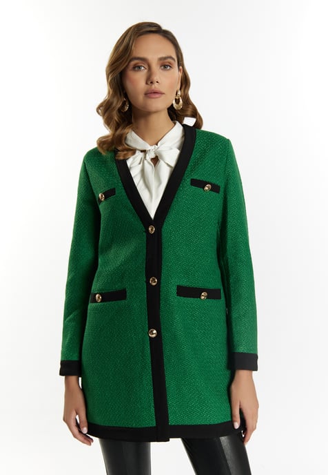 Faina Bouclé-Blazer Damen grün - Image 3
