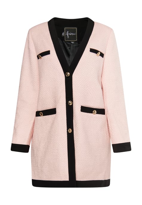 Faina Bouclé-Blazer Damen rosa - Image 1