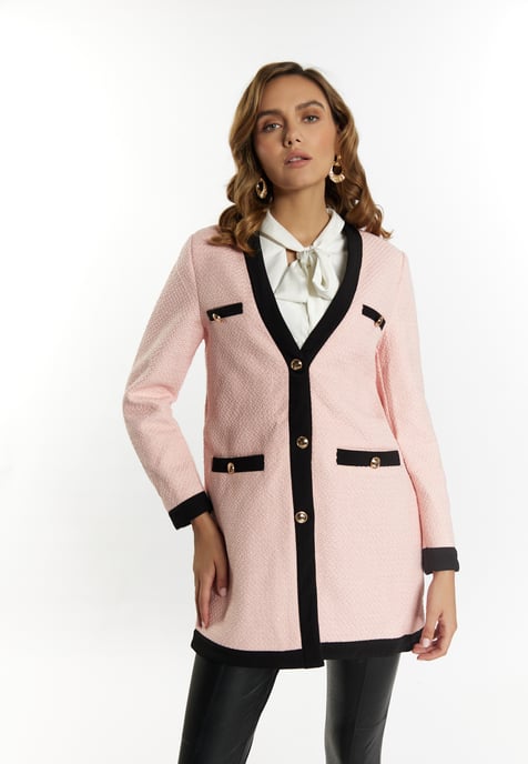 Faina Bouclé-Blazer Damen rosa - Image 3