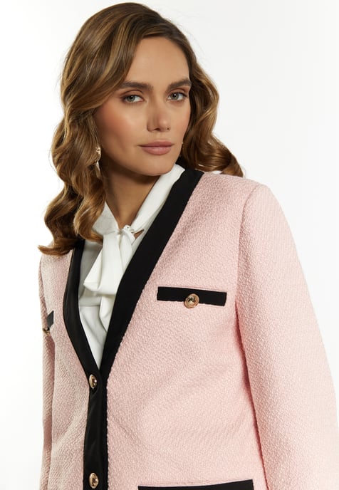 Faina Bouclé-Blazer Damen rosa - Image 5