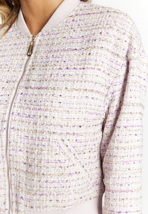 Faina Bouclé-Blouson Damen Lavendel Mehrfarbig - Image 5