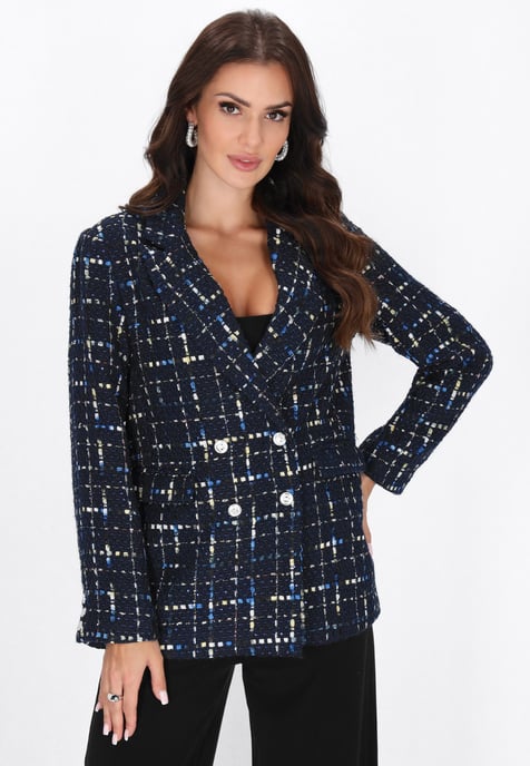 Faina Jacke Frauen Marineblau Mehrfarbig - Image 3