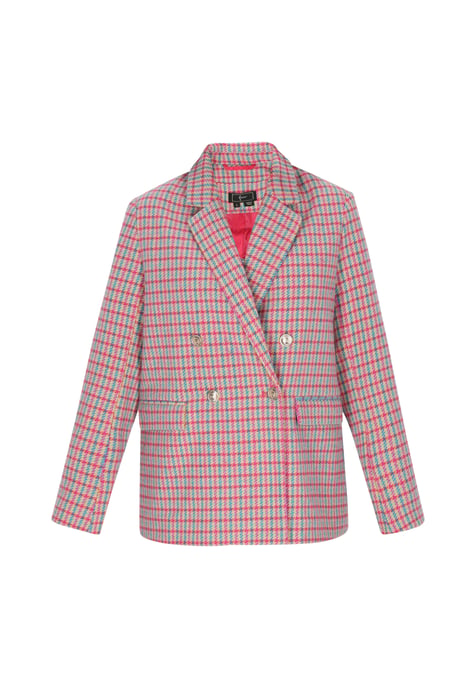 Faina Jacke Frauen blau rosa gelb - Image 1