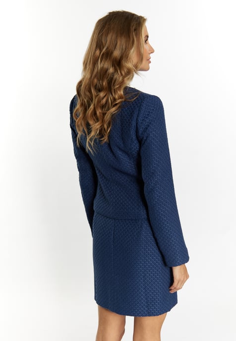 Faina Bouclé-Jacke Damen Marine - Image 4