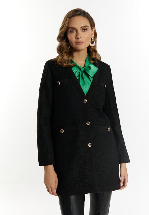 Faina Bouclé-Blazer Damen schwarz - Image 3