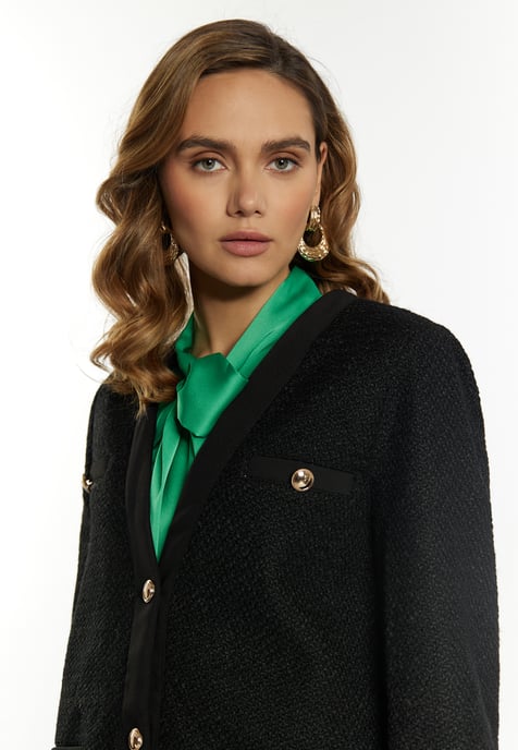 Faina Bouclé-Blazer Damen schwarz - Image 5