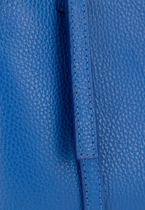 FELIPA Schultertasche aus Leder Damen Azurblau - Image 4