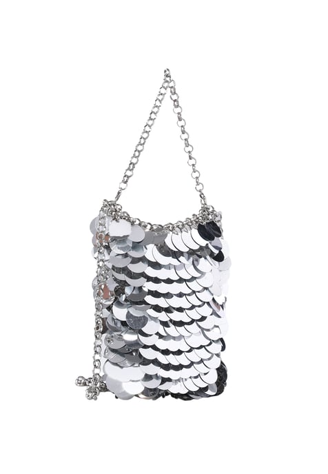 FELIPA Handtasche Damen Silber - Image 3