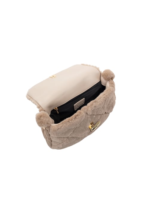Faina Schultertasche aus Kunstfell Damen Kamel - Image 3