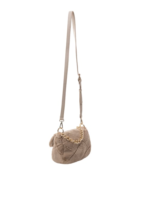 Faina Schultertasche aus Kunstfell Damen Kamel - Image 4