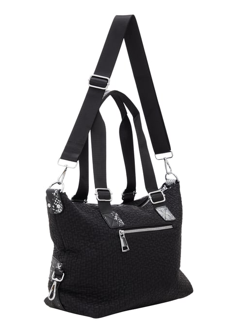 FELIPA Handtasche Damen schwarz silber - Image 2