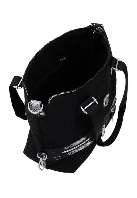 FELIPA Handtasche Damen schwarz silber - Image 3