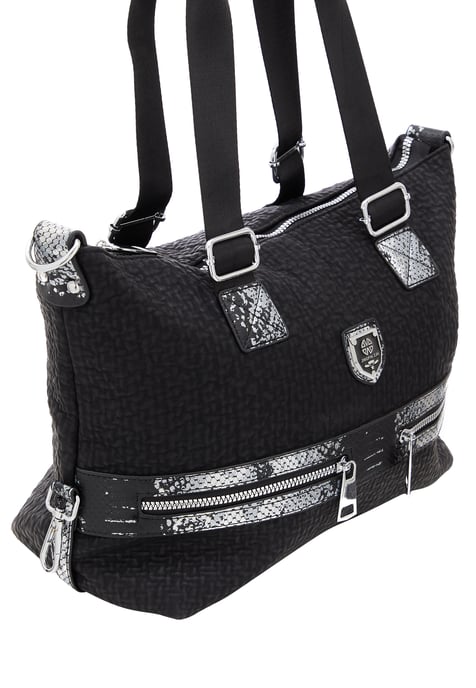 FELIPA Handtasche Damen schwarz silber - Image 4