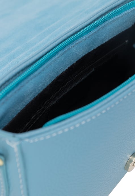 FELIPA Schultertasche aus Leder Damen hellblau - Image 3