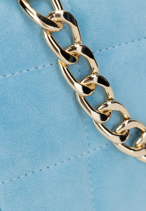 FELIPA Schultertasche aus Leder Damen hellblau - Image 4