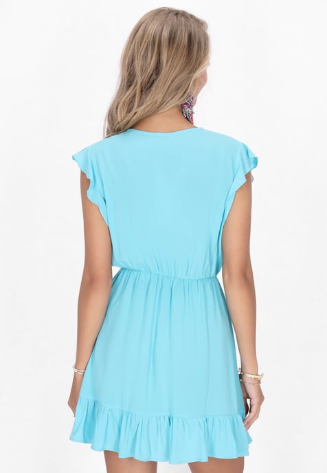 IZIA Kleid Frauen Türkis - Image 4