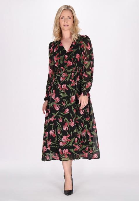 usha Kleid Damen Schwarz Mehrfarbig - Image 3