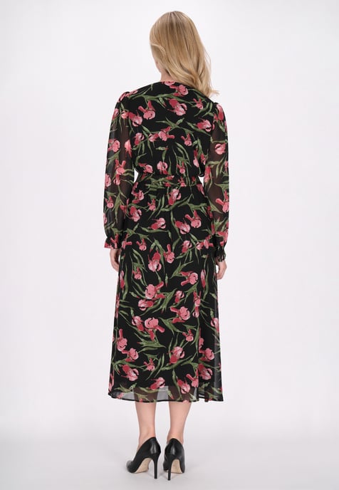 usha Kleid Damen Schwarz Mehrfarbig - Image 4