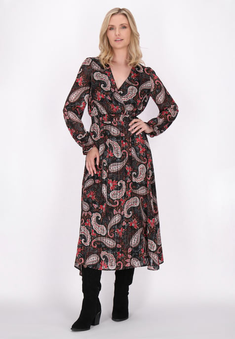 usha Kleid Damen Schwarz Mehrfarbig - Image 2
