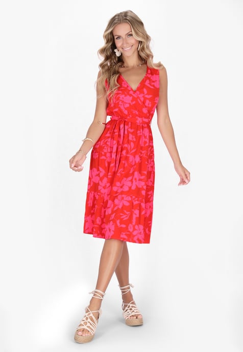 IZIA Kleid Frauen rot rosa - Image 2