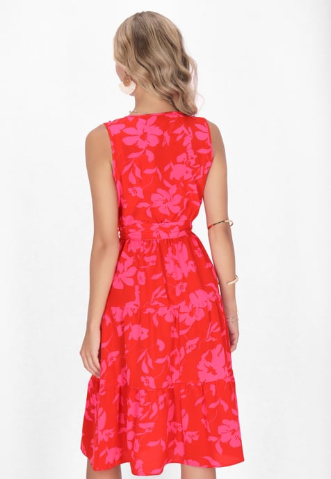 IZIA Kleid Frauen rot rosa - Image 4